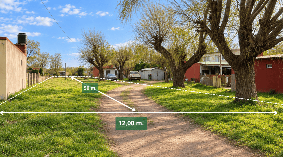 Lote con medidas
